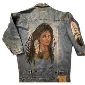 Vintage Jordache handpainted Jean Jacket